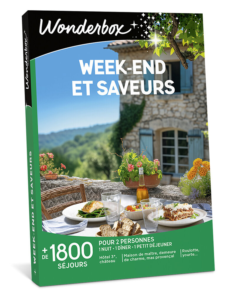 Image additionnelle de WONDERBOX -  Week-end et saveurs - Coffret Cadeau Séjour & week-end - Idée cadeau Pour 2 personnes