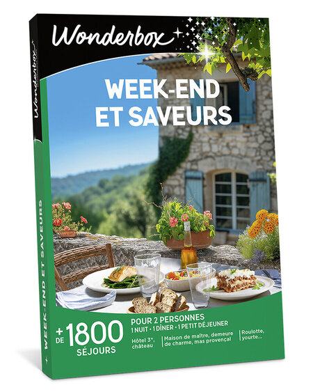 Image principale de WONDERBOX -  Week-end et saveurs - Coffret Cadeau Séjour & week-end - Idée cadeau Pour 2 personnes