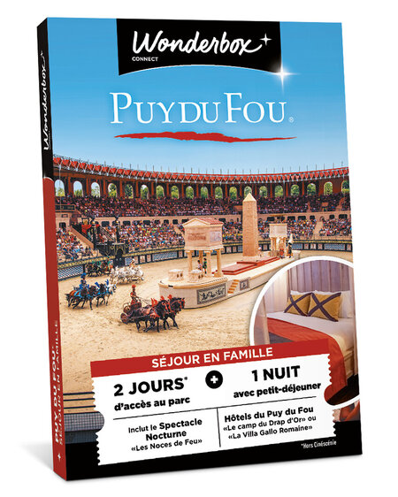 Image principale de Wonderbox - Coffret Cadeau Puy Du Fou - Séjour Classique en famille - 466.14€ (au lieu de 529.70€)
