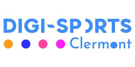 Logo digisport clermont blanc horizontal